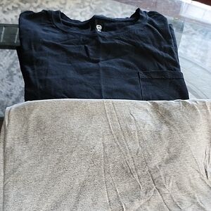 Mens Big And Tall 5xl Black Pocket T Shirt And 4x Casual Draw String Shorts